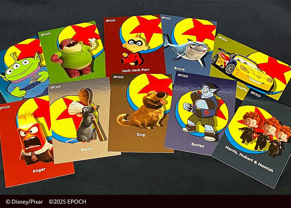 10/4(土)発売！🆕 ⭐️2025 EPOCH Collection Cards <PIXAR Characters