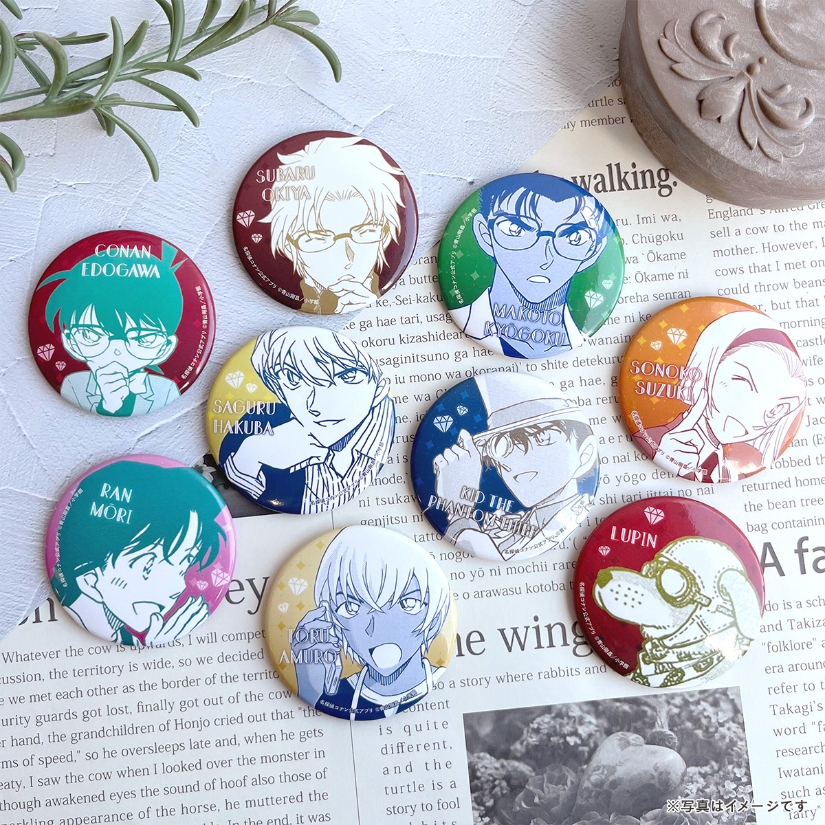 名探偵コナン 怪盗キッド 公式アプリ 缶バッジ vol.4 8点セット 名探偵