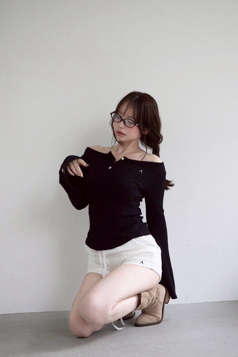 Dorothy heart tops color beige/black ¥11000-tax in シルバーの