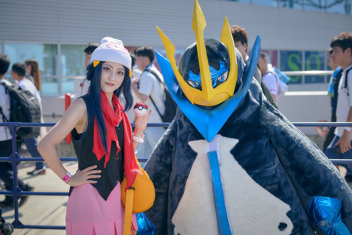 cosplay ポケモン ダイパ ヒカリ:@rubyred_16 エンペルト:@00riu #c106