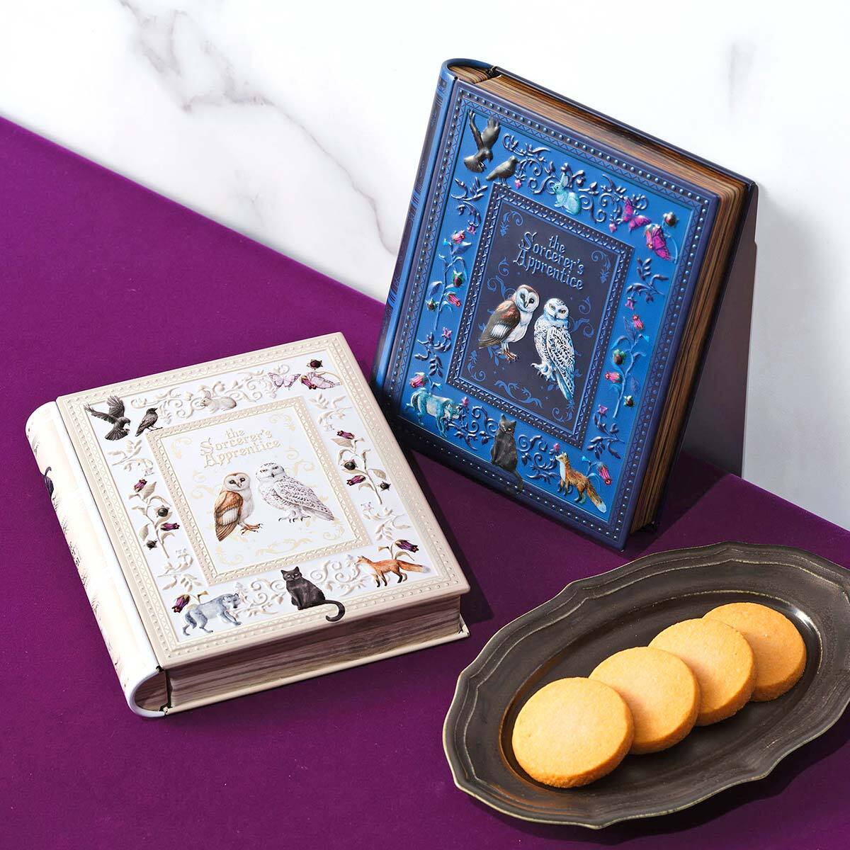 魔法使いの弟子入り！？魔法辞書モチーフの小さなクッキー缶が新登場