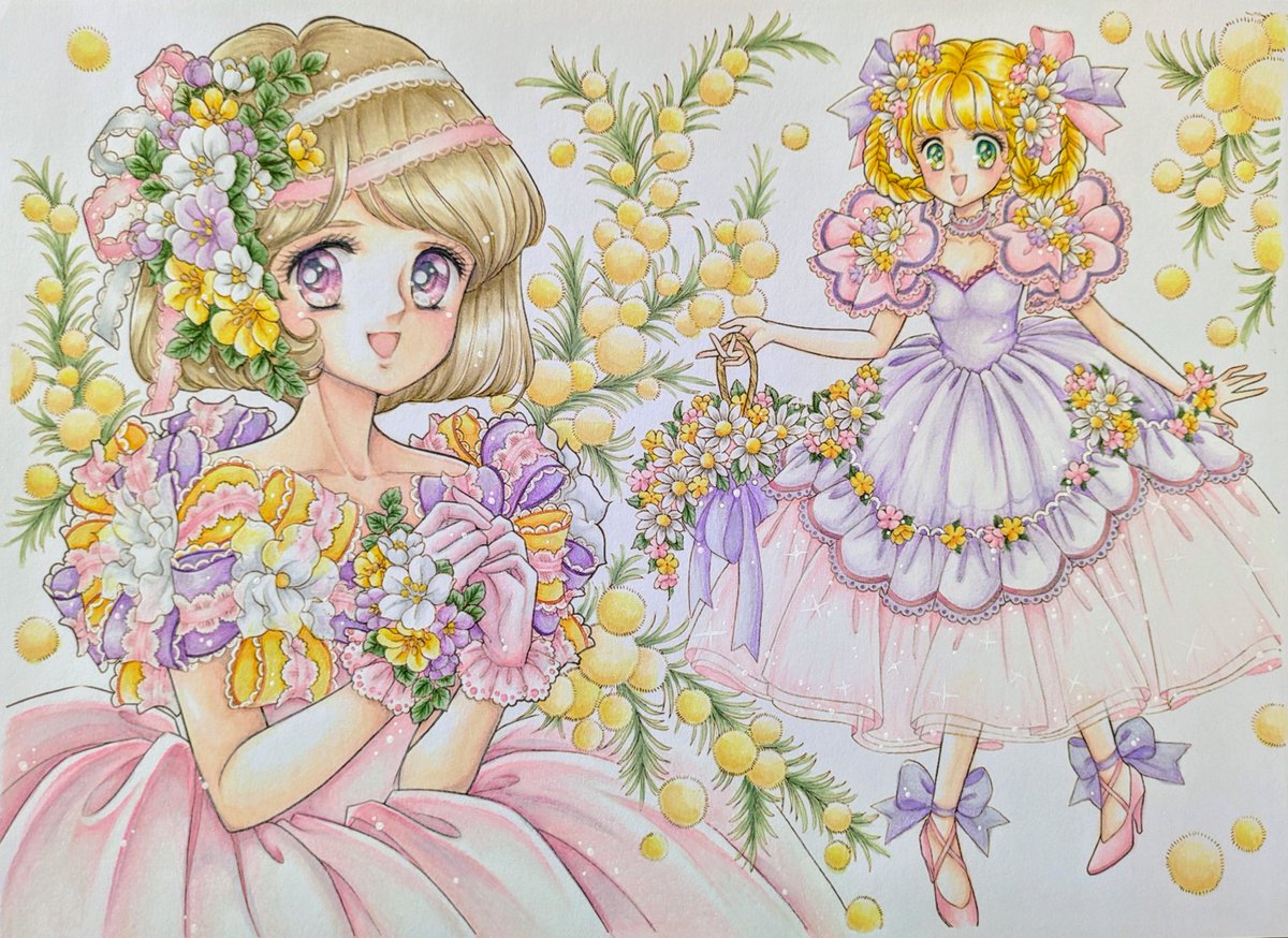 作者の高瀬未生先生のブログにて過去ジョアンナのぬりえが少しだけ公開