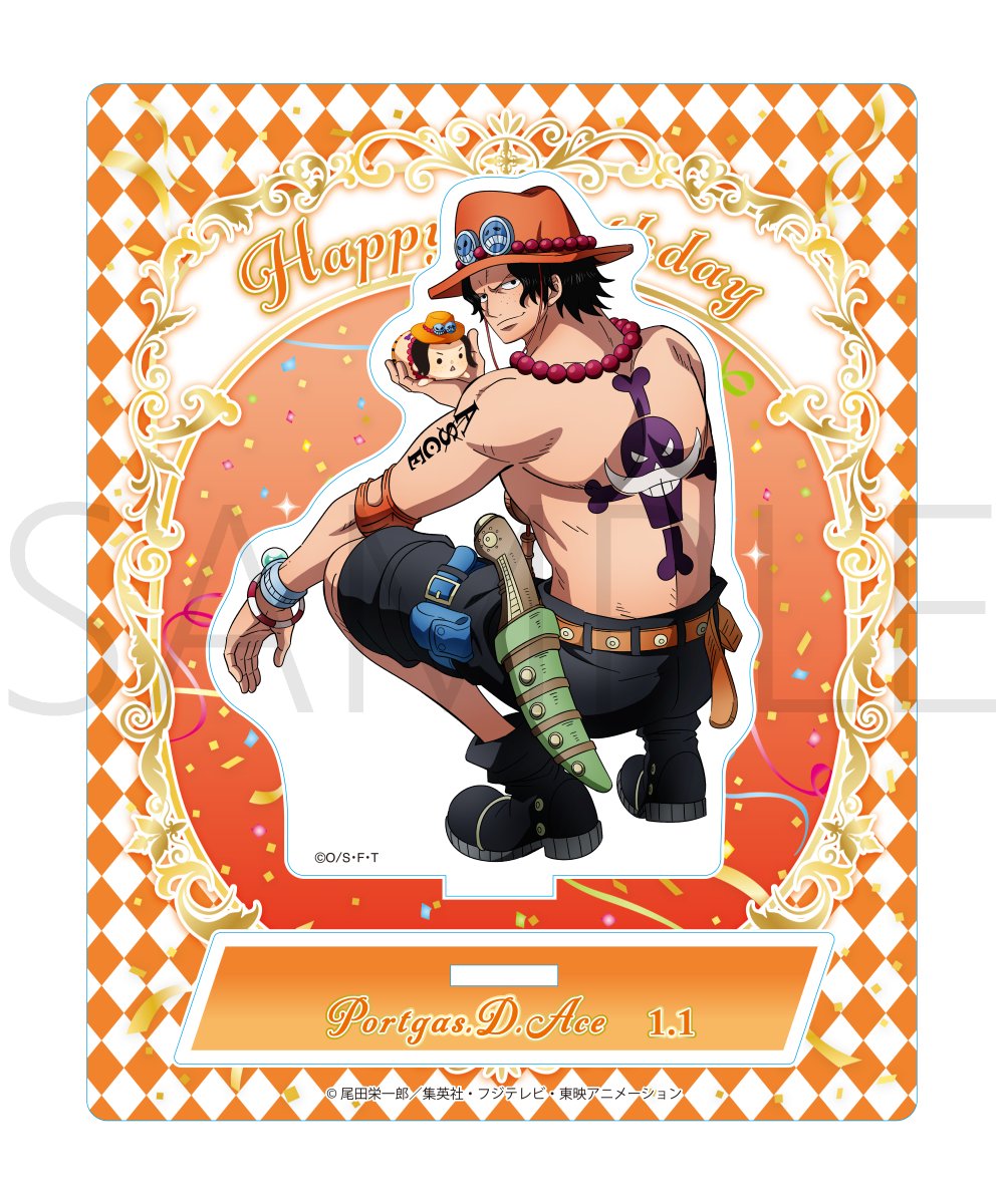 新商品】麦わらストア限定 ワンピース バースデーアクリルスタンド