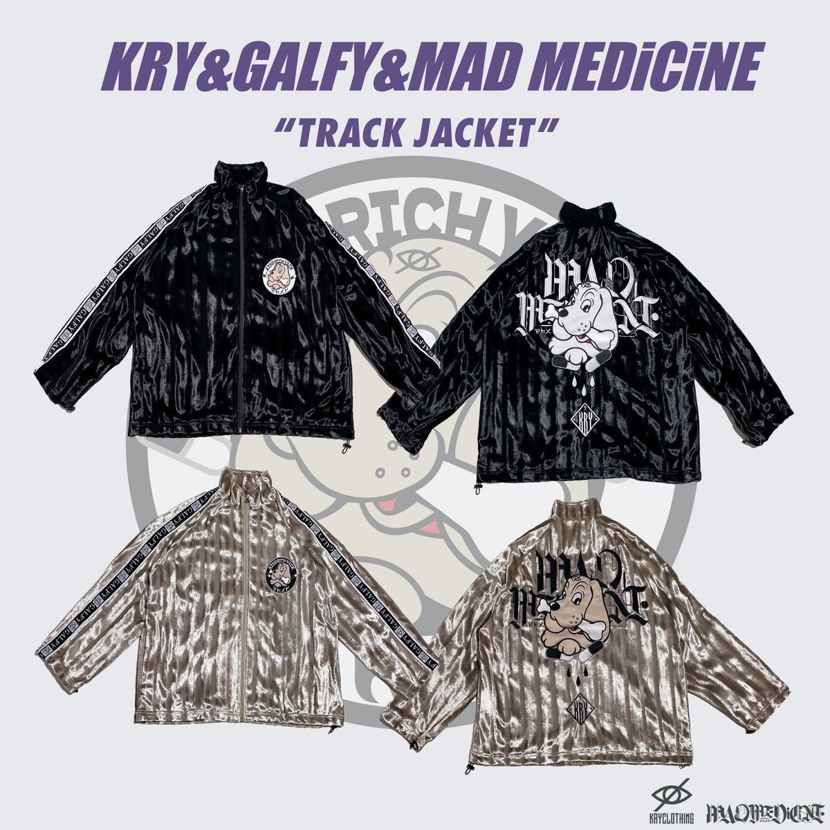 NEWS】 GALFY×MAD MEDiCiNE×KRY コラボアイテム販売決定‼️‼️ KRY