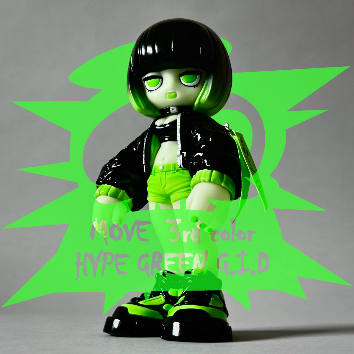 MOVE 3rd color HYPE GREEN G.I.D MOVE LP color HYPE GREEN MATTE