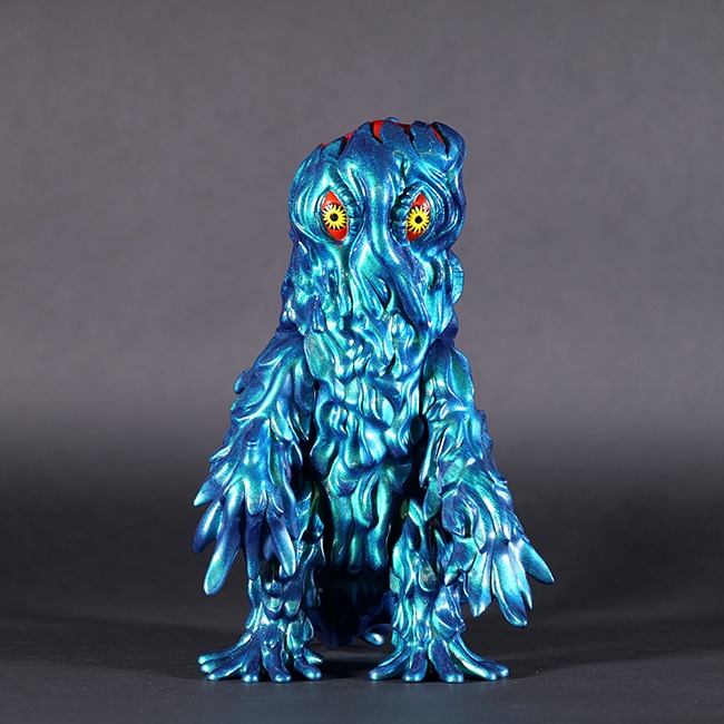 マルサン 世紀の大怪獣 ヘドラ 350 蓄光 紫緑赤 ソフビ マルサン製