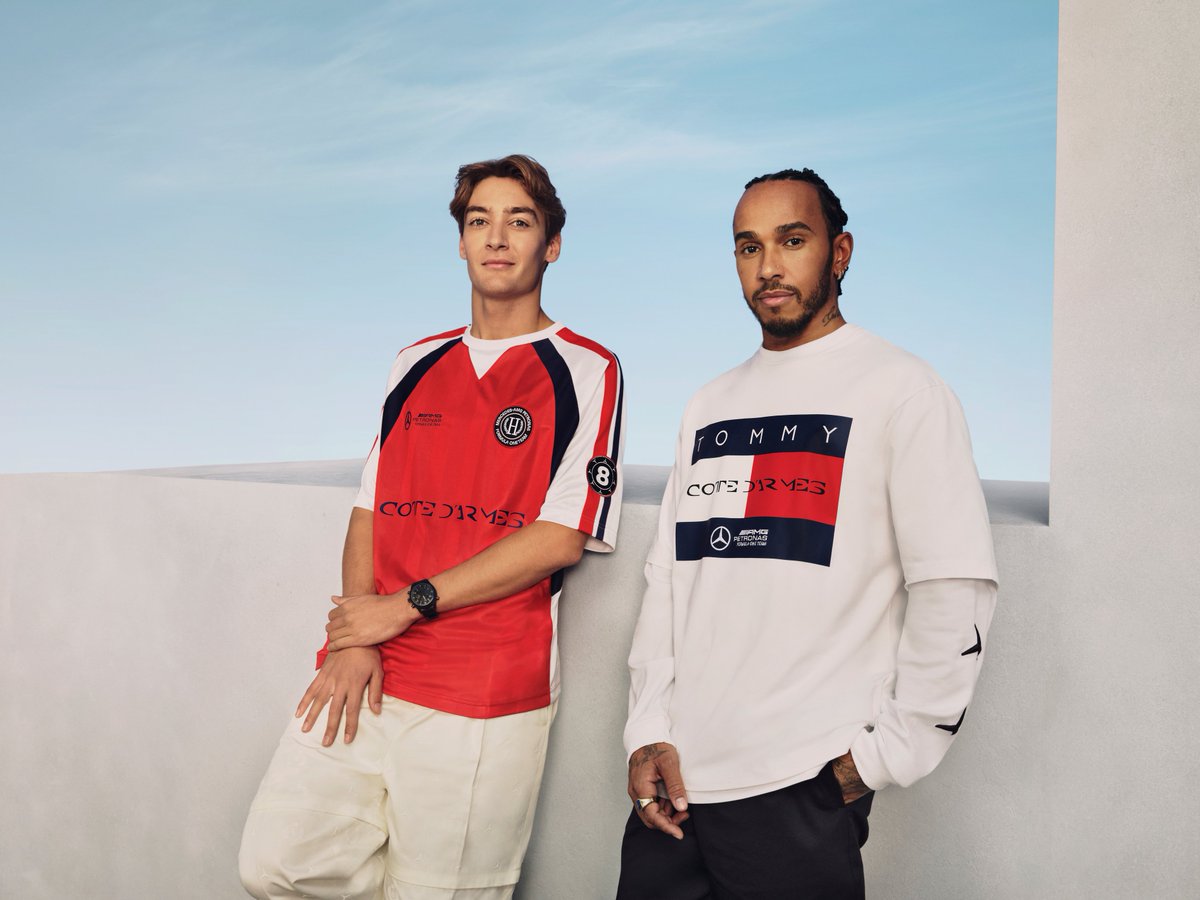 Tommy x Mercedes F1 x CR ドライバーのレーシングナンバーをあしらっ