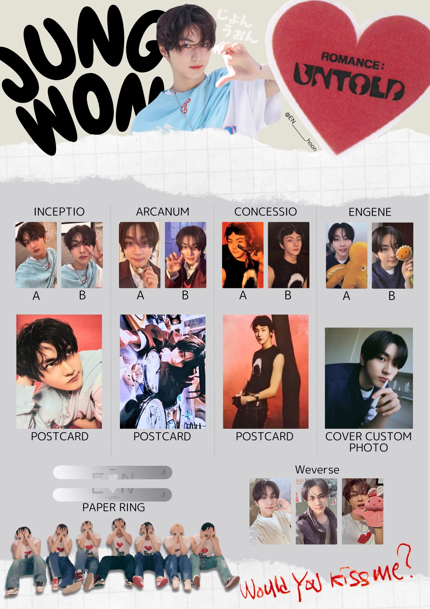 期間限定値下げ】enhypenジョンウォン トレカ まとめ売り ENHYPEN