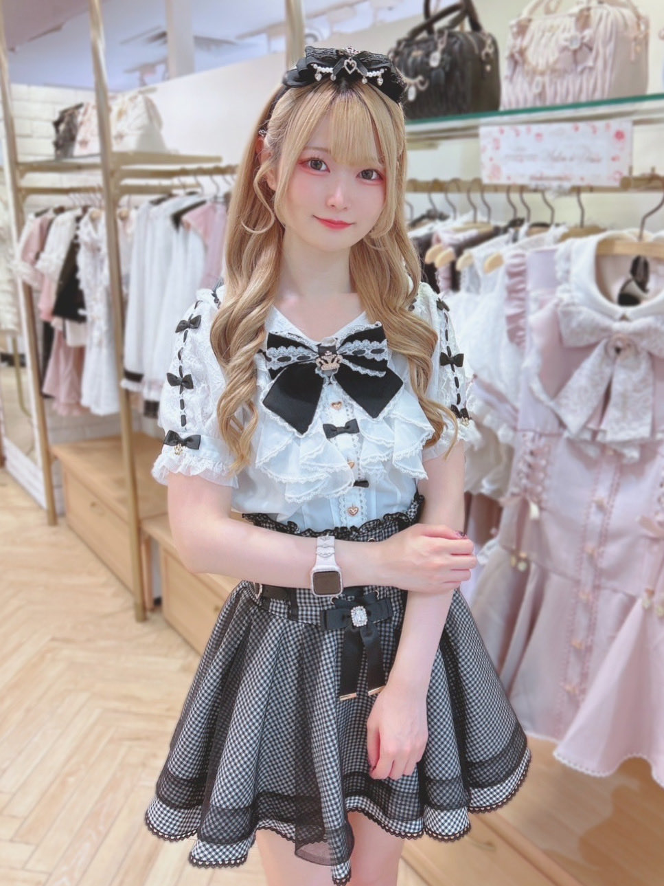 お寿司ページ リズリサ リボンレーストップス 姫 平成ギャル 00s LIZ