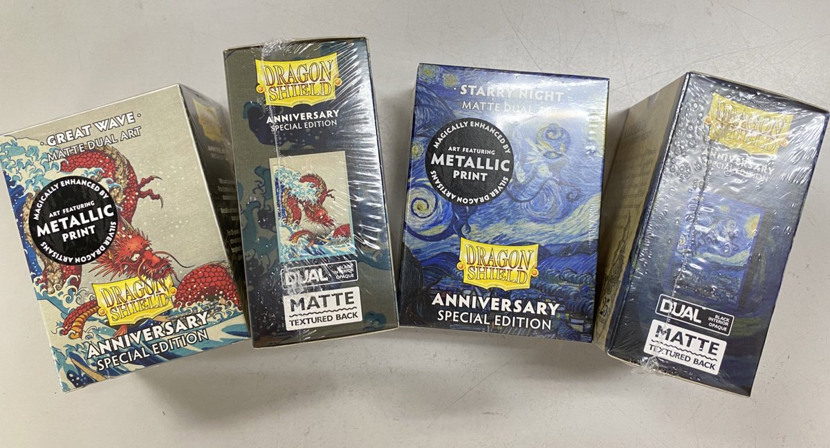 ドラゴンシールド 25周年限定カラー Blue Silver 4個セット ドラゴン