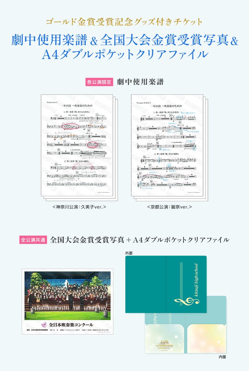 第8回定期演奏会 グッズ付きチケットの グッズデザイン公開