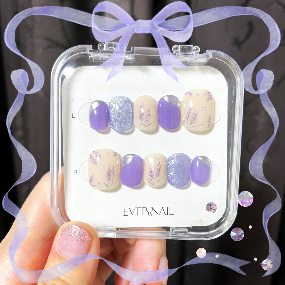 evernail エバーネイル チップ Peach Tea ラウンドショート evernail