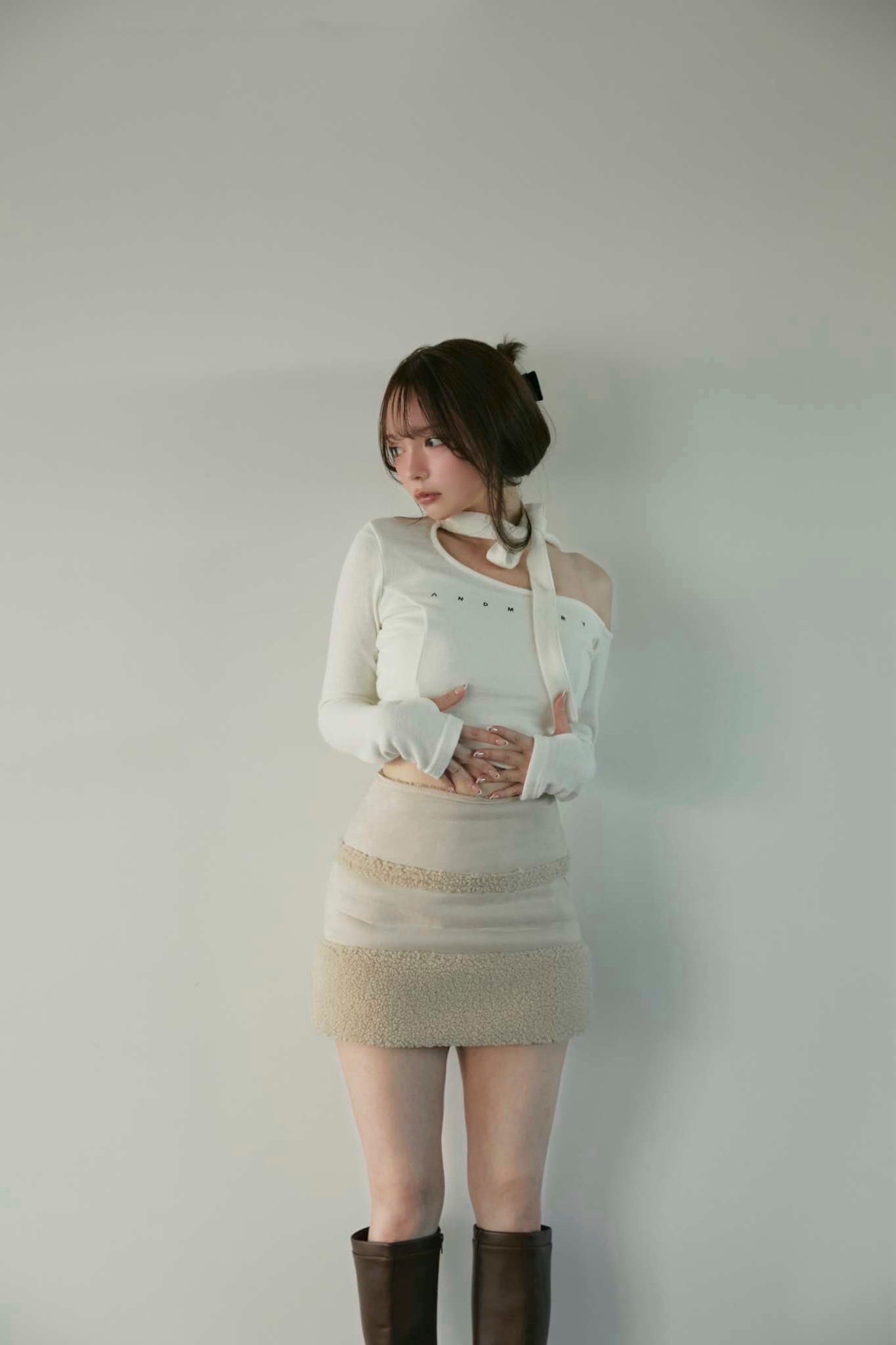 andmary❤︎Nana ribbon oneshoulder tops 【公式通販】