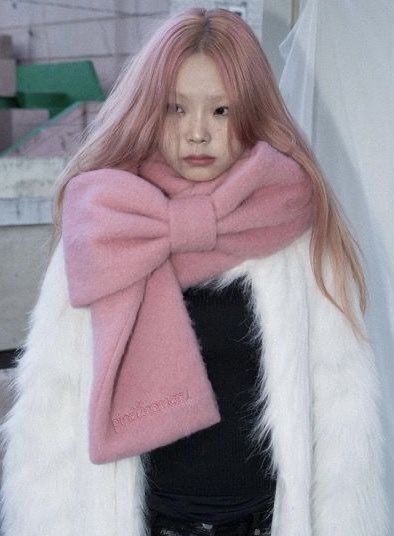 pincunomaruリボンマフラー悶絶級の可愛さ．．