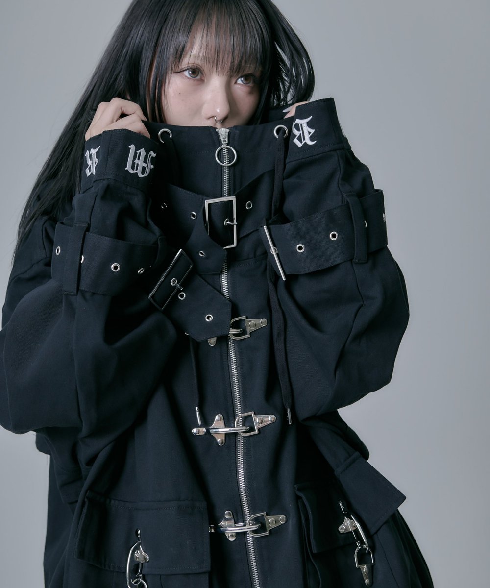 REFLEM ベルト付きサイドZIPパンツ REFLEM レフレム ベルト付きサイド