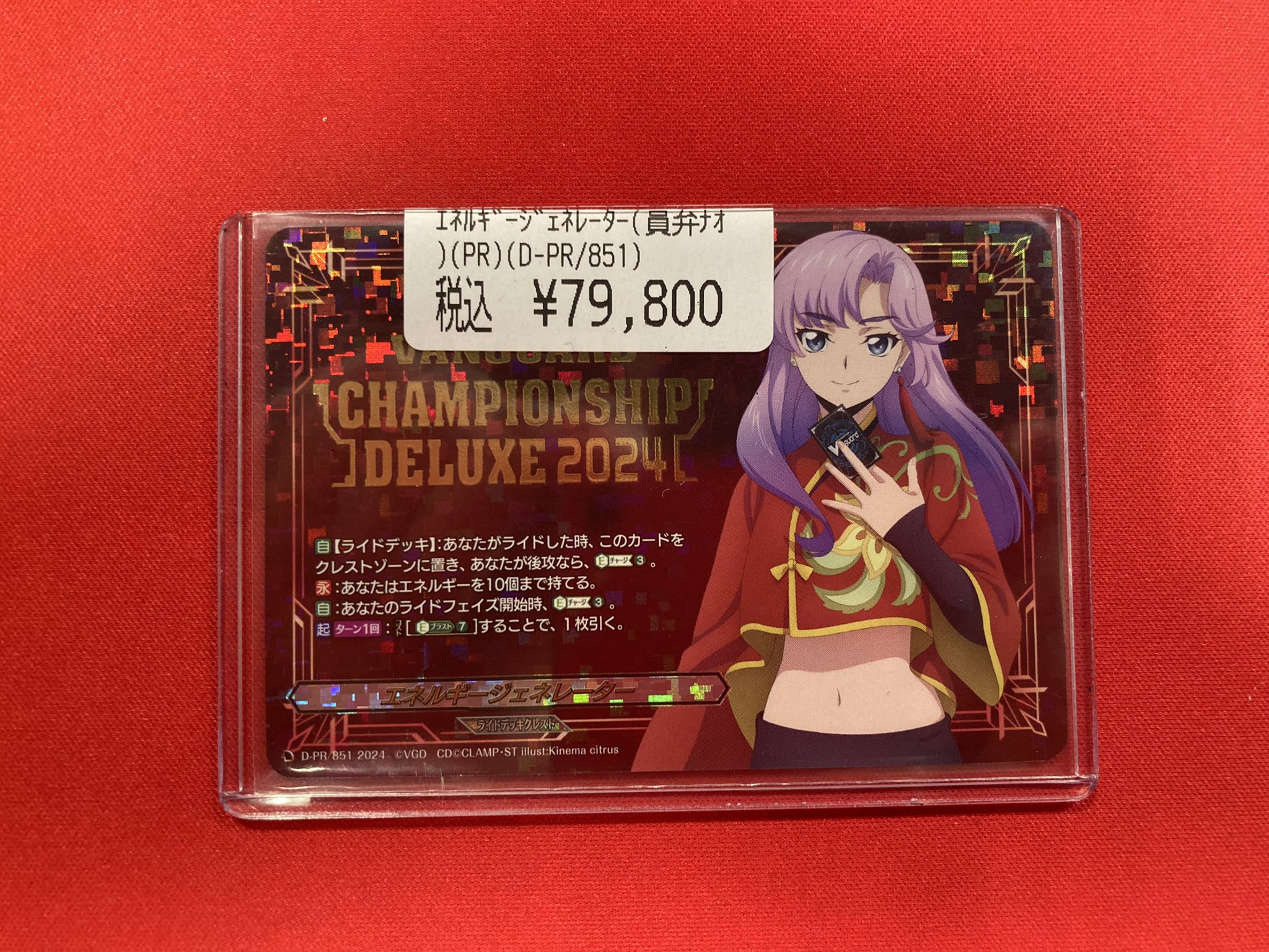 ヴァンガード Divinez プロテインバー 明星エリカ エネルギー 6枚