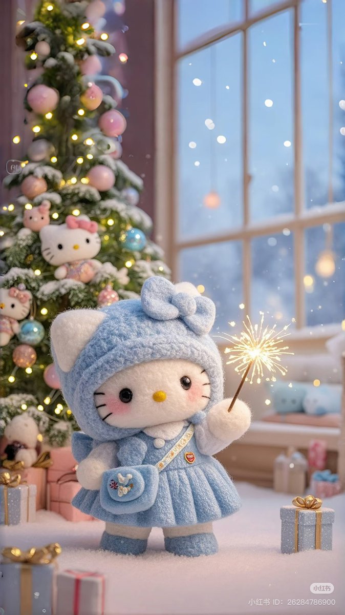 クリスマスにぴっったりな可愛すぎる壁紙見つけた🎄💖 キティちゃん