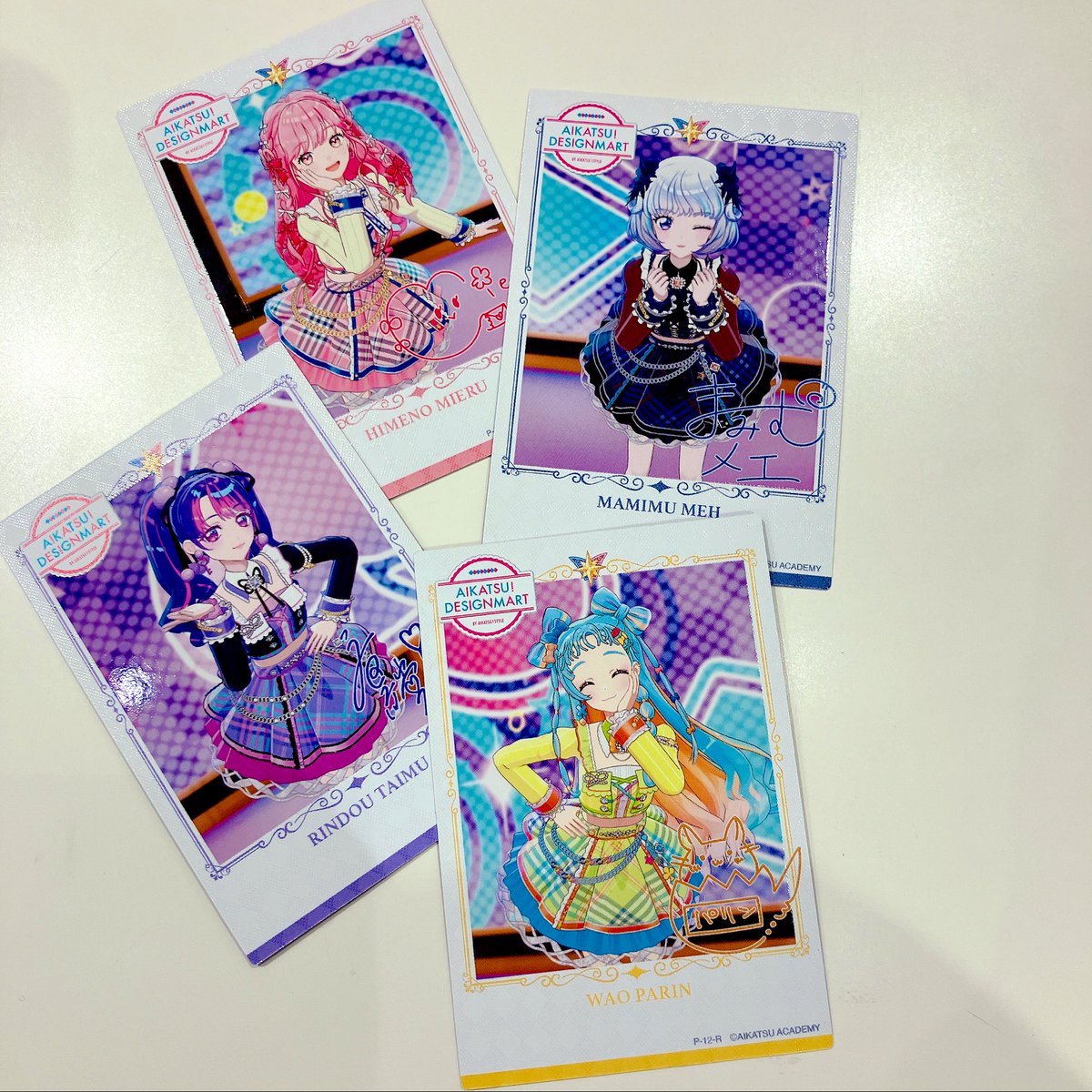 アイカツアカデミー デミカツカード サイン入り マルイ アイカツ