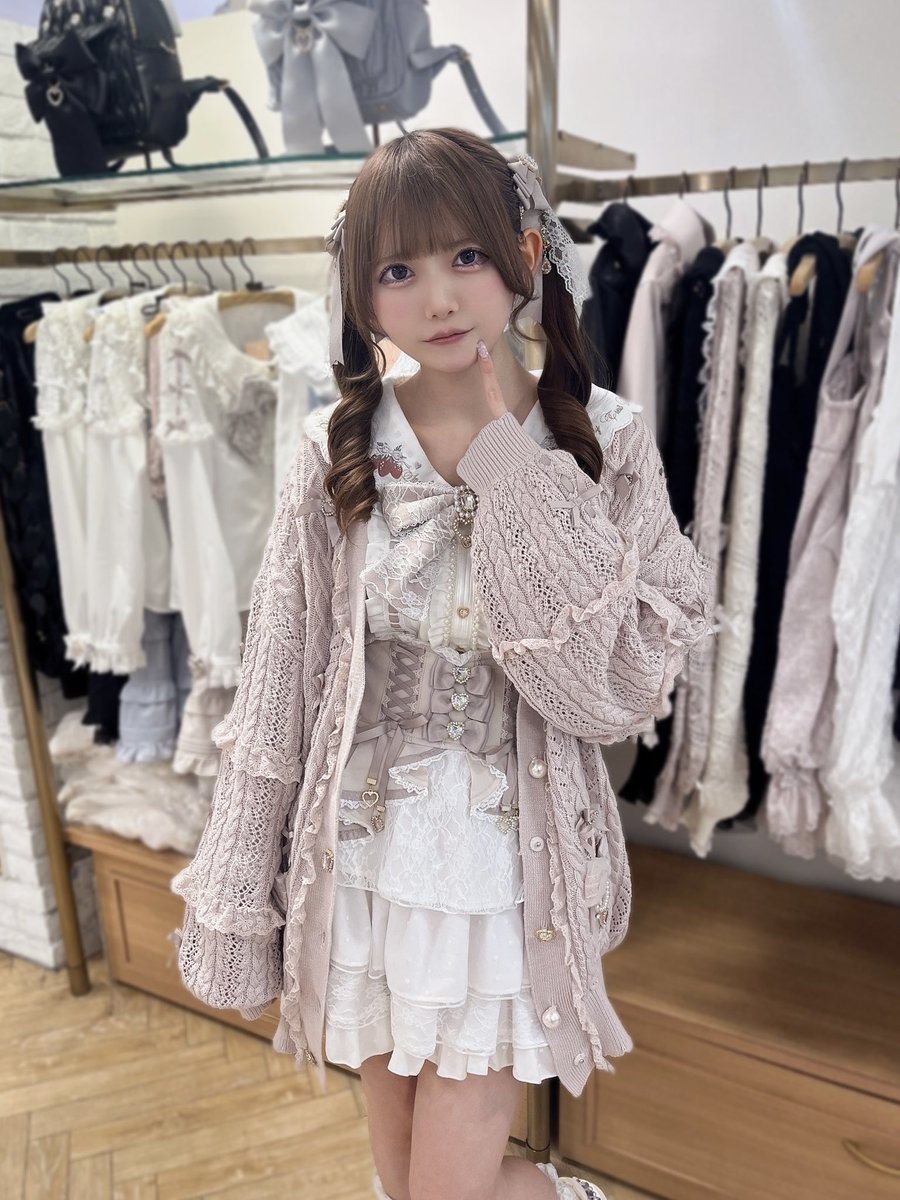 LIZLISA メニーリボンスリーブセーラーブラウス ピンク LIZLISA メニー