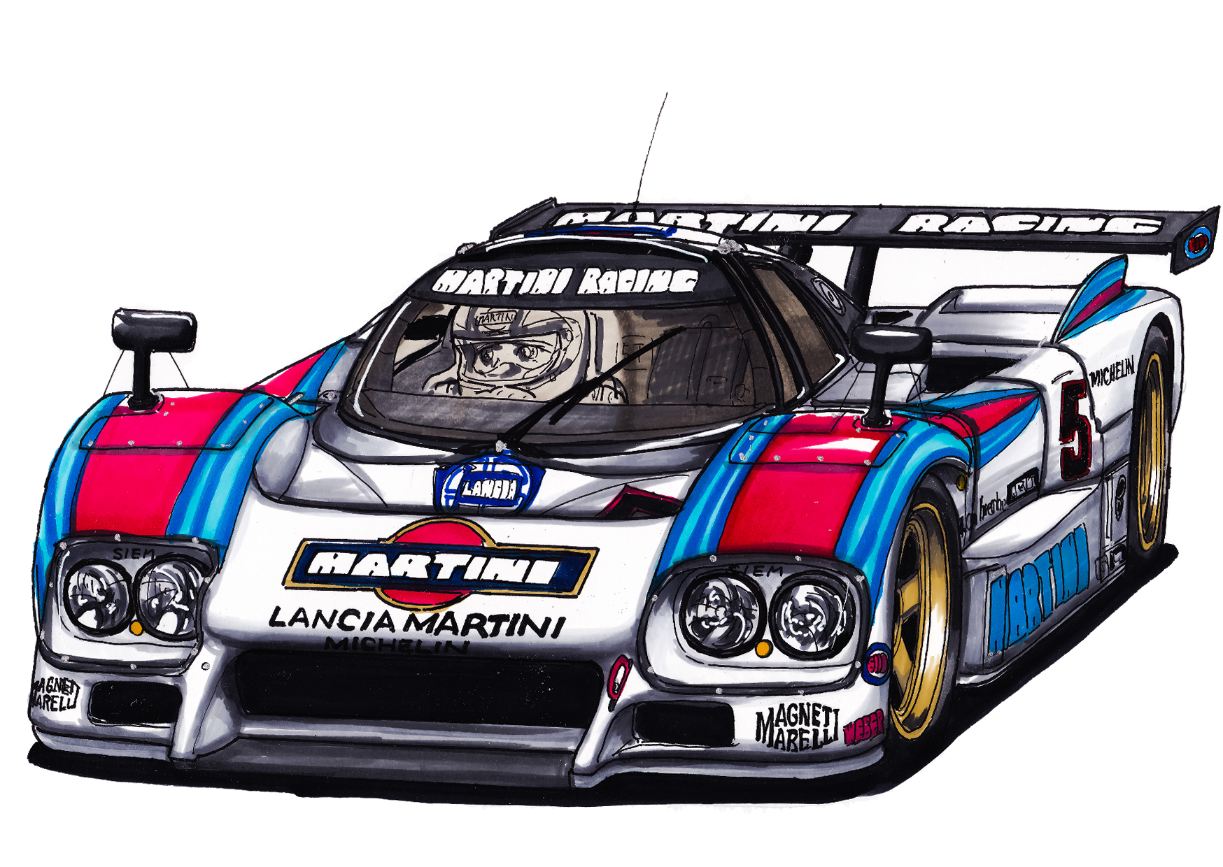 ミクスドメディア版画 フカヒレ 電車が来るまでアールビバン