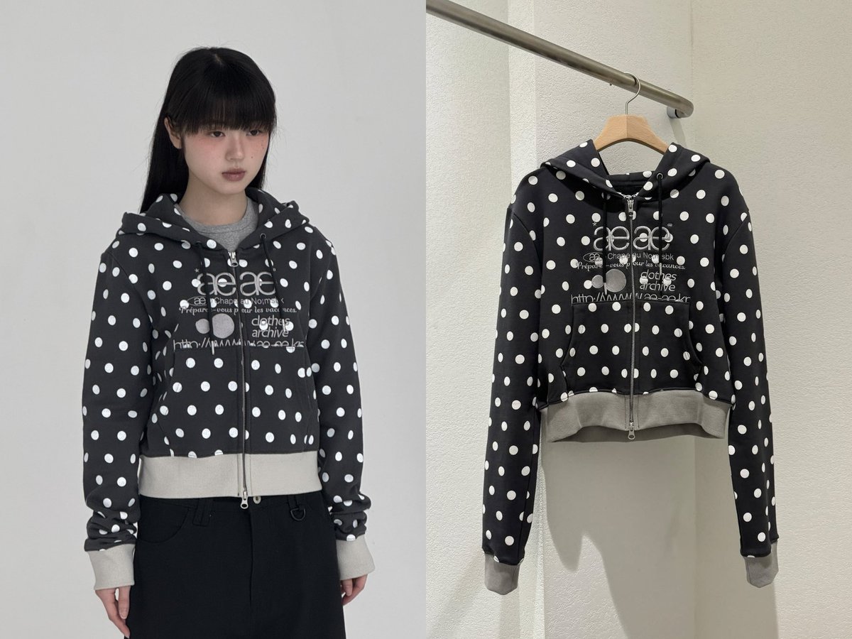 aeaeドットパーカー‼︎ スタッフ全員の推しアイテムです♡ 朝夜は