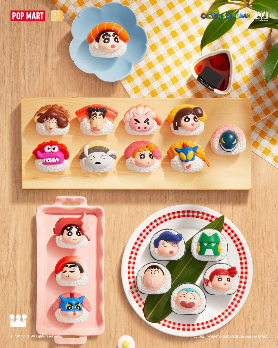 🖍️新商品🖍️ クレヨンしんちゃんたちがまさかのお寿司に🍣✨ 「POP