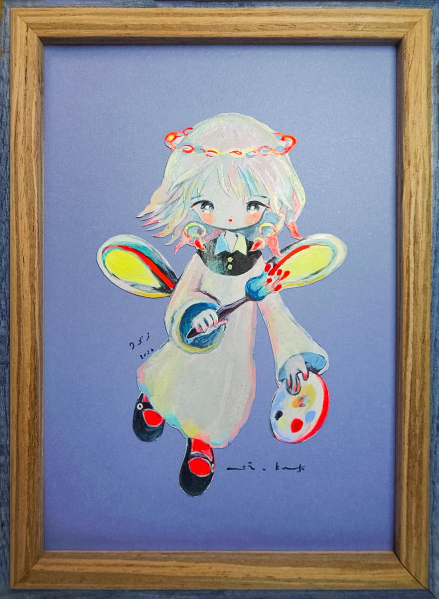 【原画】創作イラスト 菊番傘