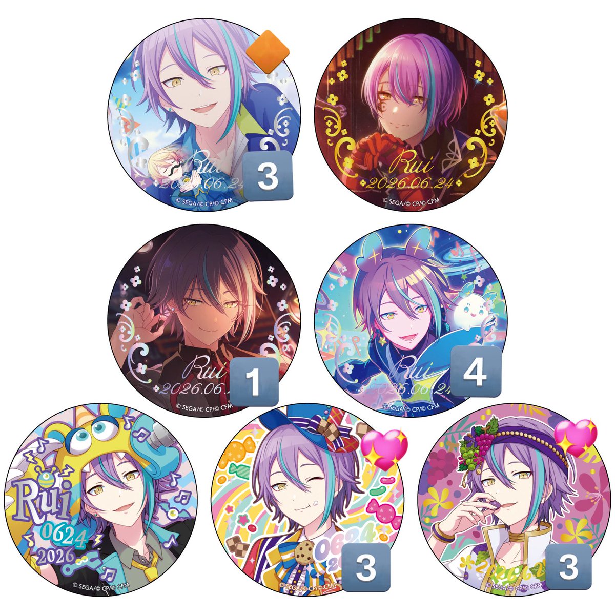 プロセカ はぴこれ まふゆ アクスタ 缶バッジ 色紙 セット プロセカ