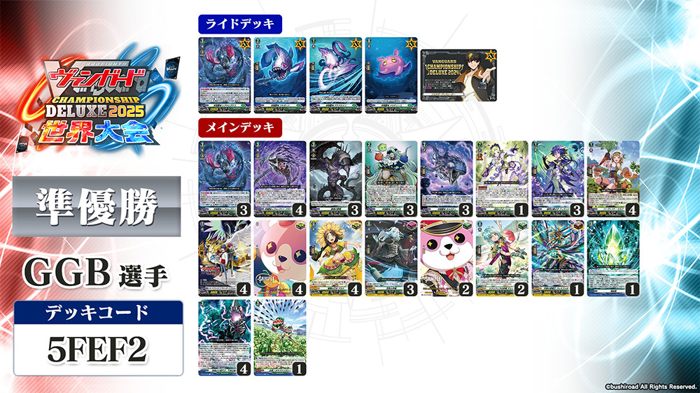 週ヴァン】 🏆#ヴァンガード チャンピオンシップデラックス 2025 世界