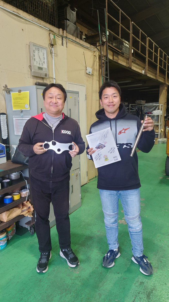 スズキファクトリーライダーでKOOD開発ライダーの 津田拓也選手がご来