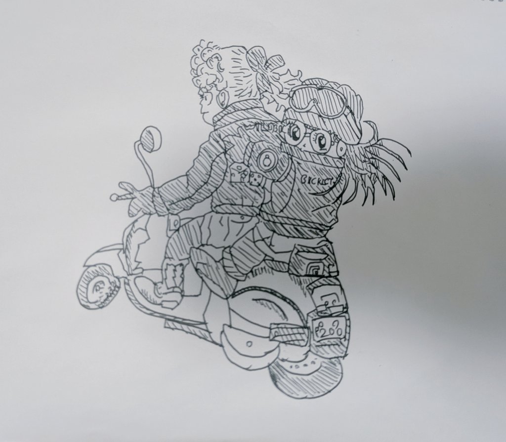 昔描いたアラレちゃん！