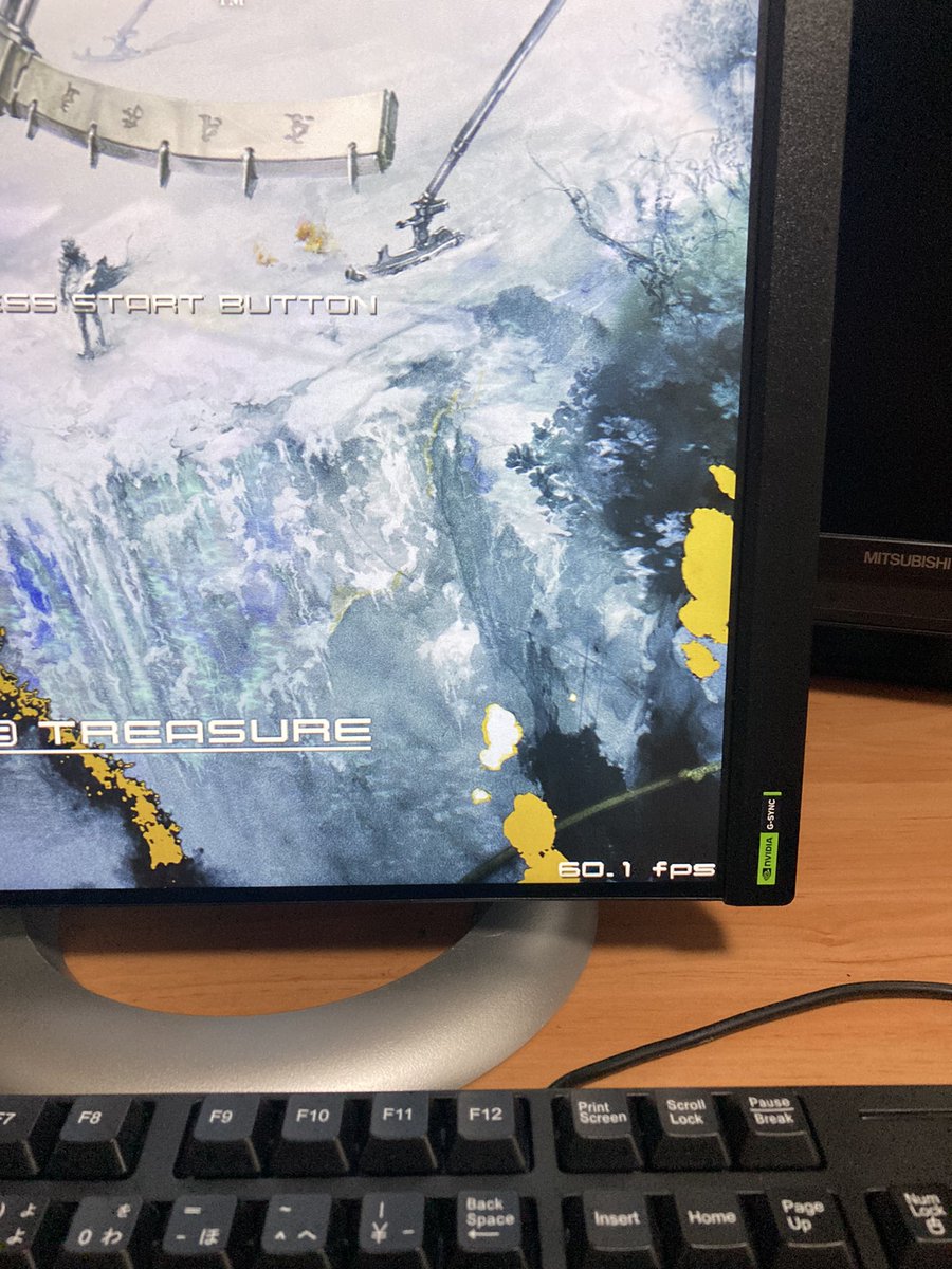 なるほど、これか。 モニター本来の性能は活かせないけどしゃあなし😭