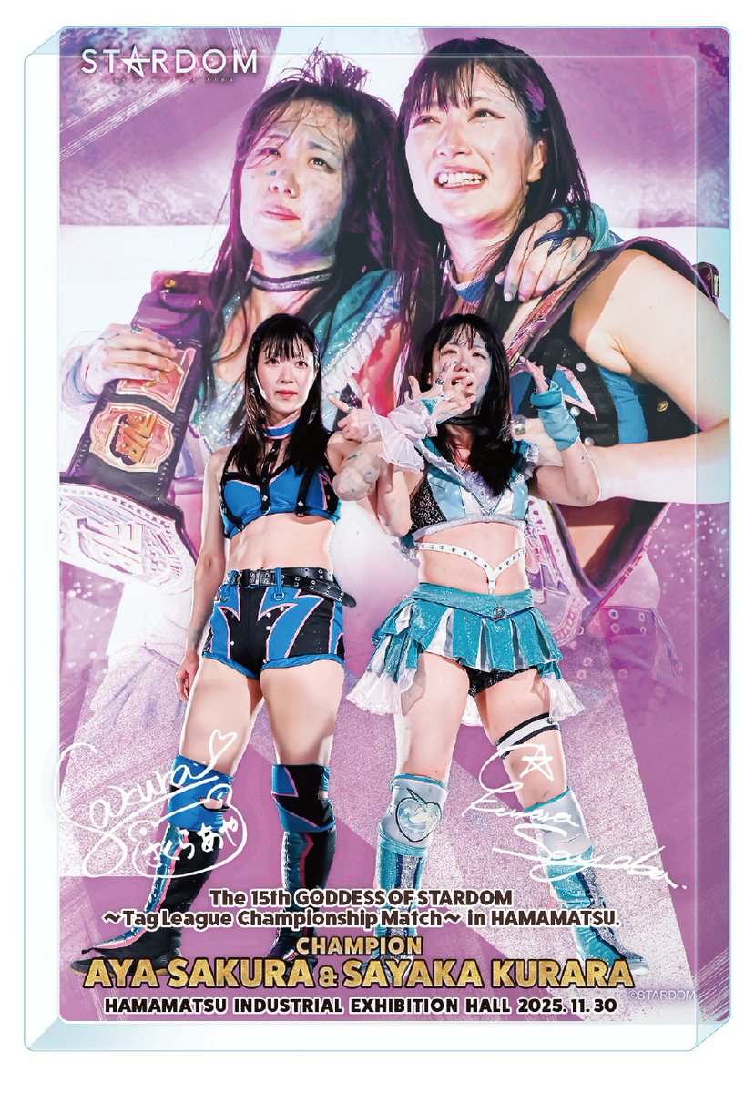 🌟🛒受注販売開始🛒🌟 さくらあや＆玖麗さやかタッグリーグ優勝記念