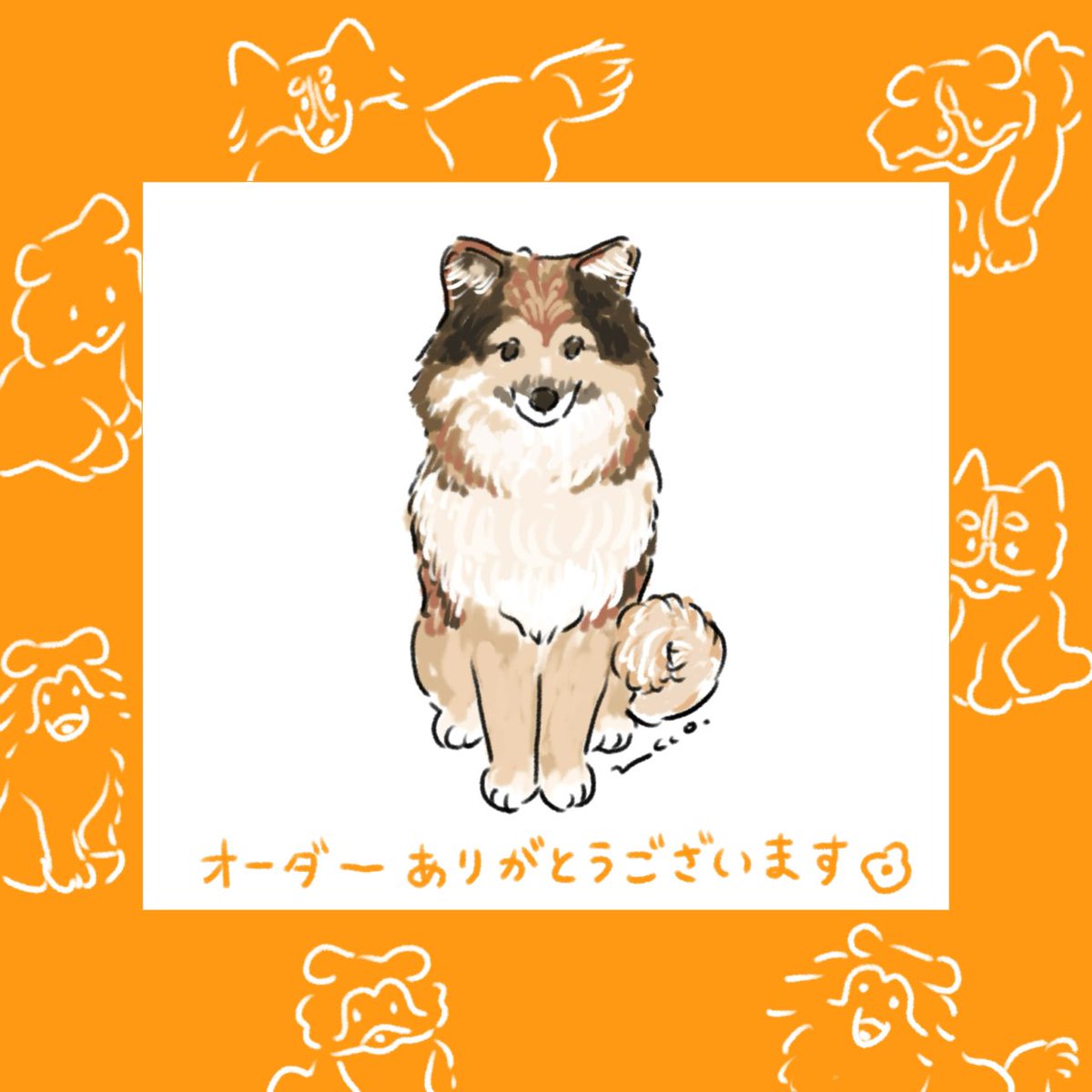 デジタルイラスト似顔絵】 似顔絵オーダーいただきましてありがとう