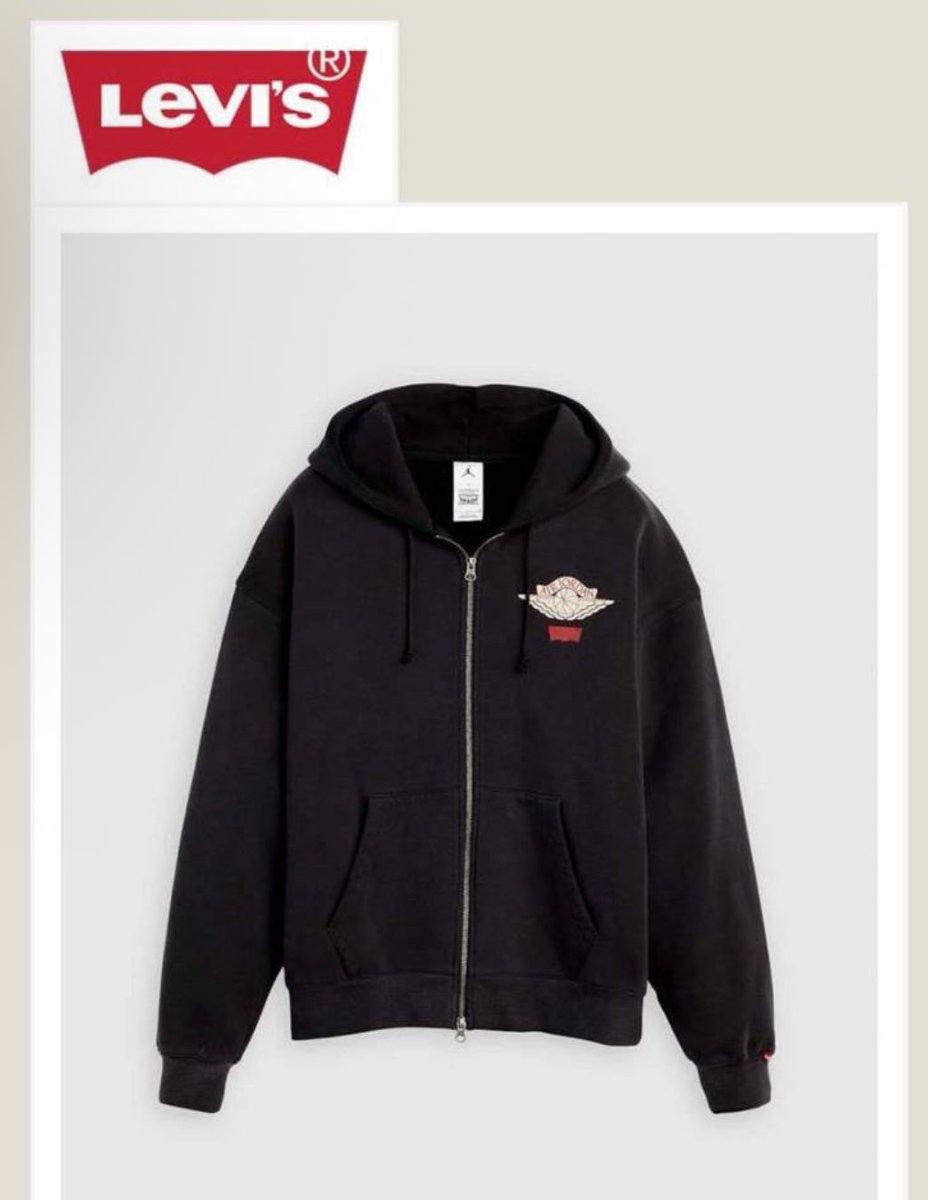 Nike Jordan x LEVI'S Heavyweight Fleece Zip Hoodie atmosさん早すぎ