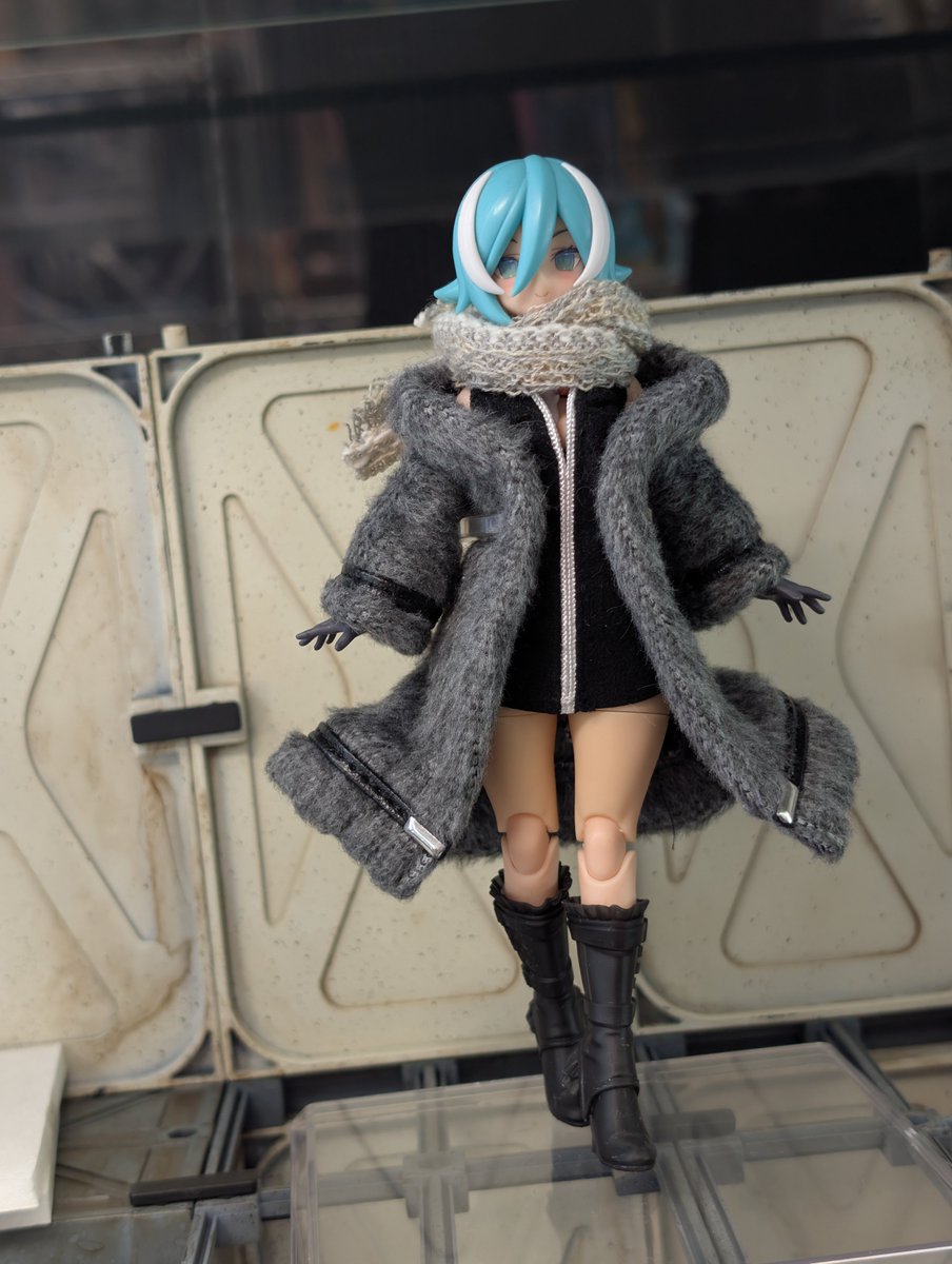 このマフラーお手軽なのにカワイイ気がする☃️