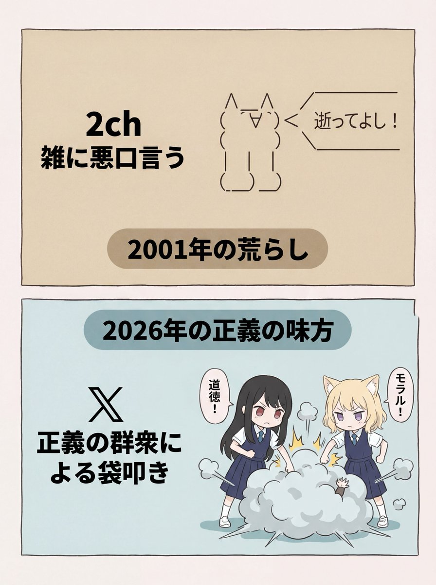 AAでバッサリ言われる2chの方がまだマシ でも逝ってよしと言うのはギコ