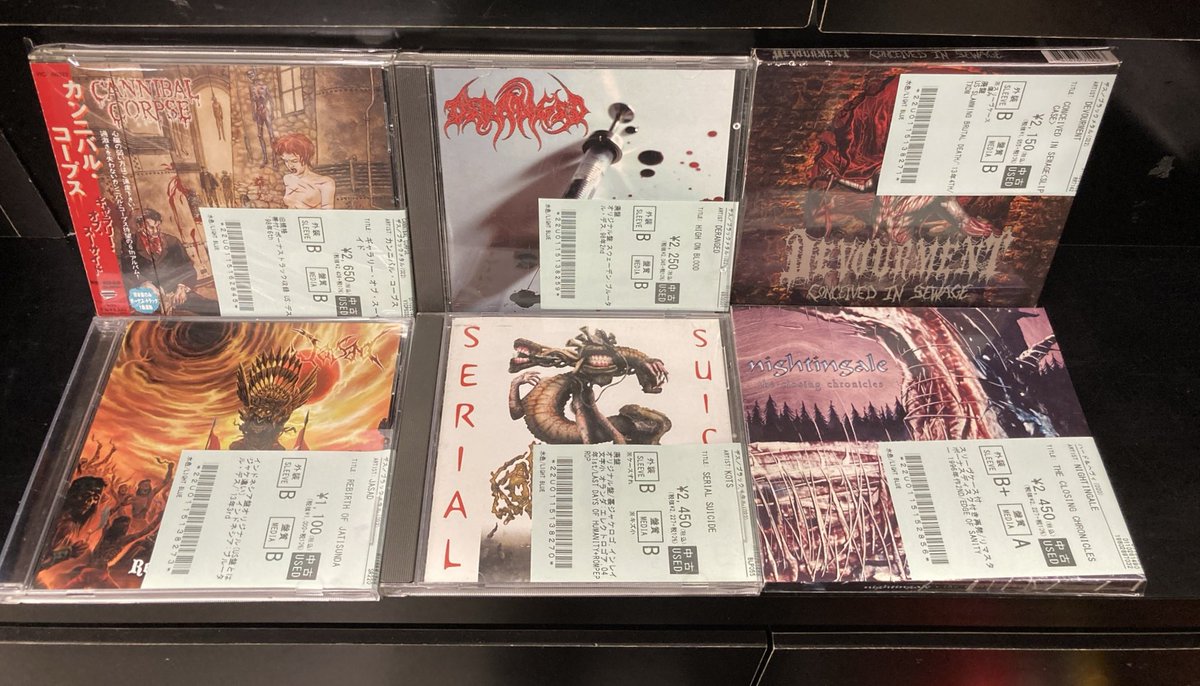 ✨中古品新着情報✨ DEVOURMENT、DERANGED等のブルデス他、CANNIBAL