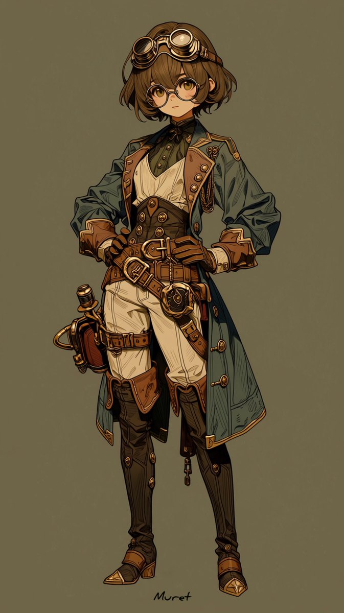 ✨⚙️ お題【スチームパンク】 ⚙️✨ 蒸気機関、歯車、真鍮の機械