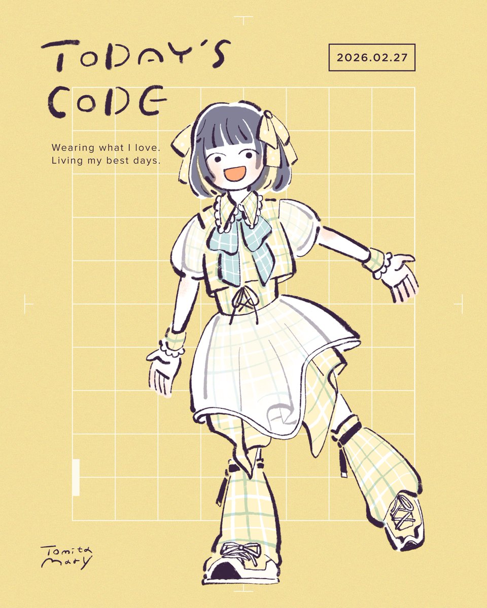 最後の一枚を描かせていただきました。 何気なく始めた全身イラストで