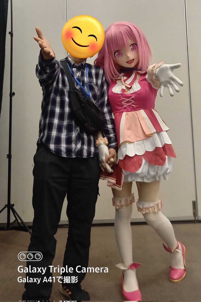 ワンフェスで会えた鳳えむちゃん〜♡ 全身ピンク色が可愛くて癒されて