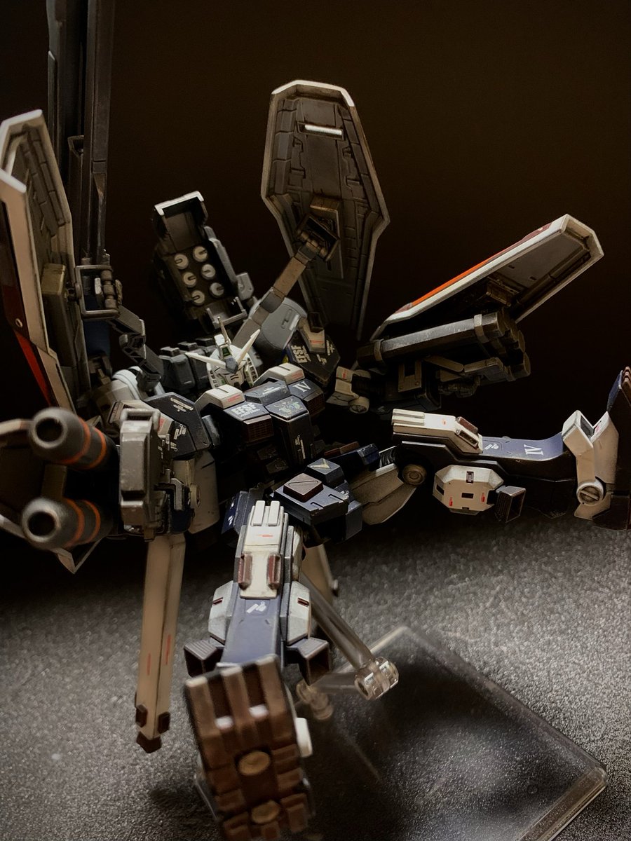 🍀おはようございにゃす😴🍀 #サンダーボルトあつまれ HGのFA-78フル