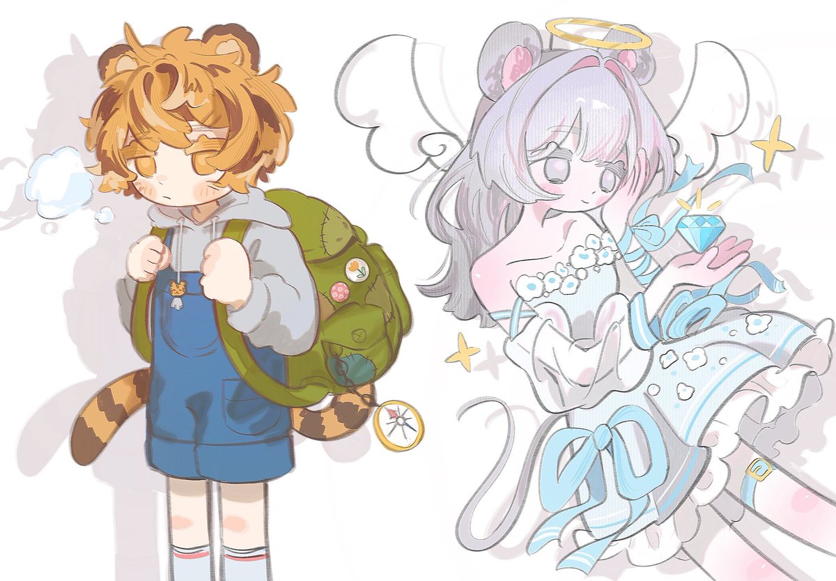 今月描いた絵を晒そう ピンク多め🩷