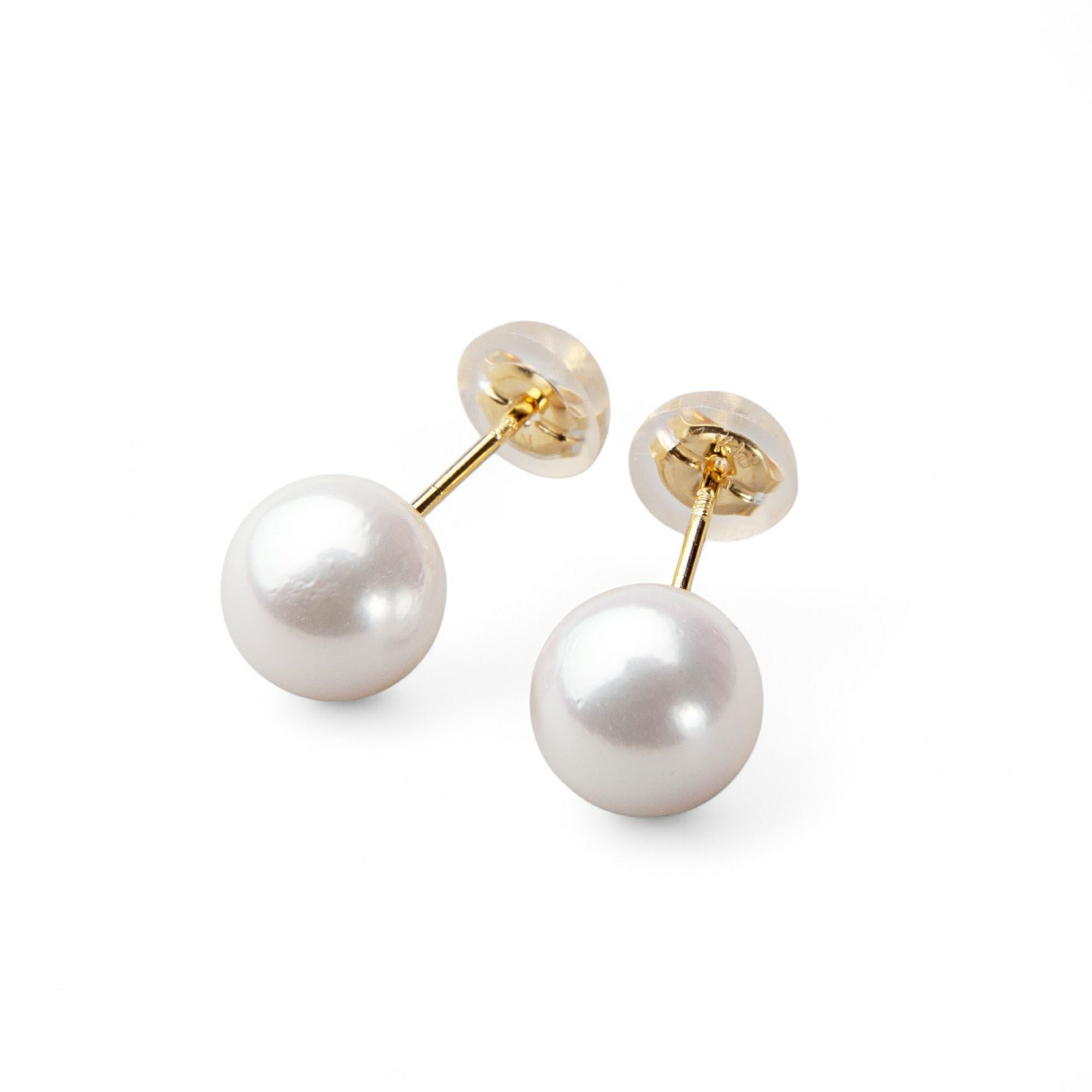 あこや真珠 ピアス7.0-7.5mm K18YG | あこや真珠ピアス・イヤリング