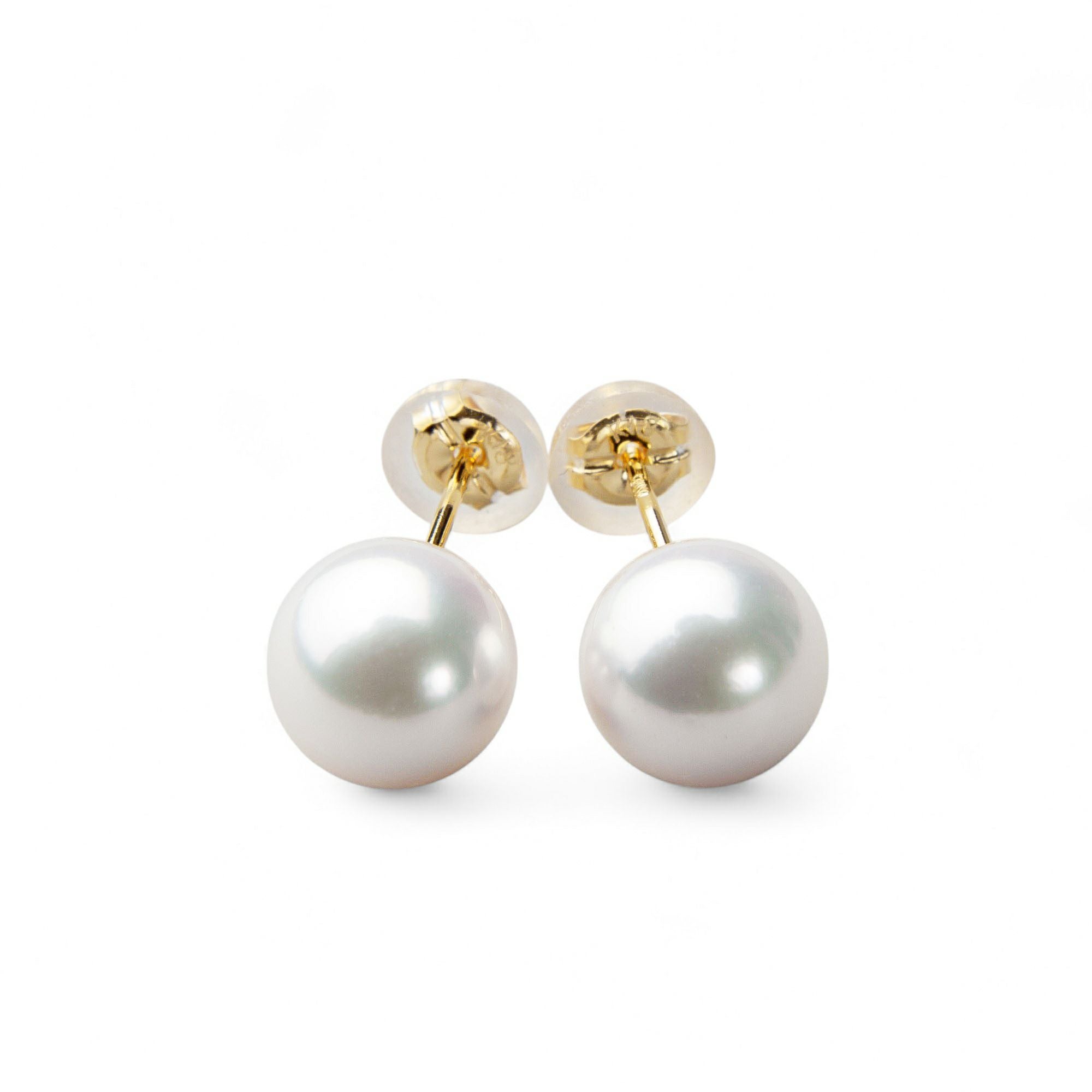 あこや真珠 ピアス7.5-8.0mm K18YG | あこや真珠ピアス・イヤリング