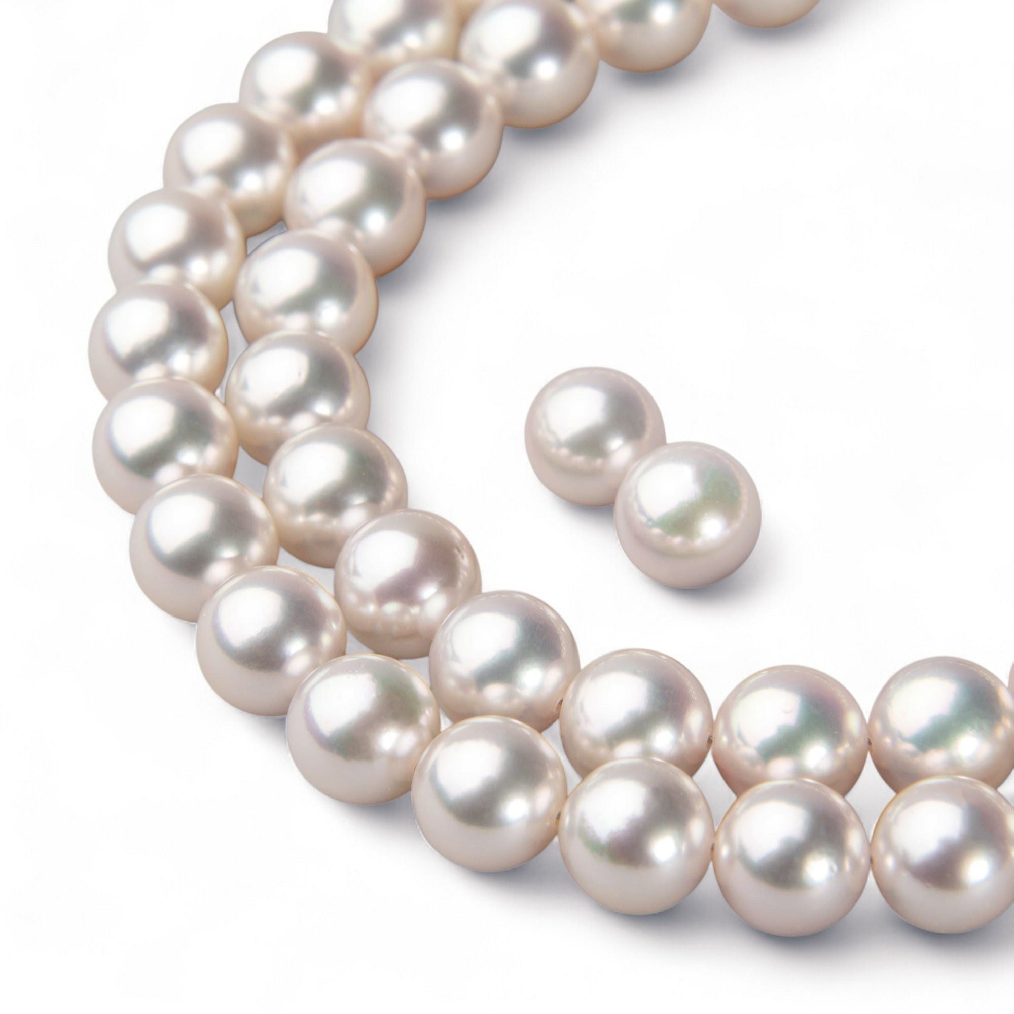 WEB限定】あこや真珠 ネックレス8.0-8.5mm-オーロラロゼ- | 8.0-9.0mm