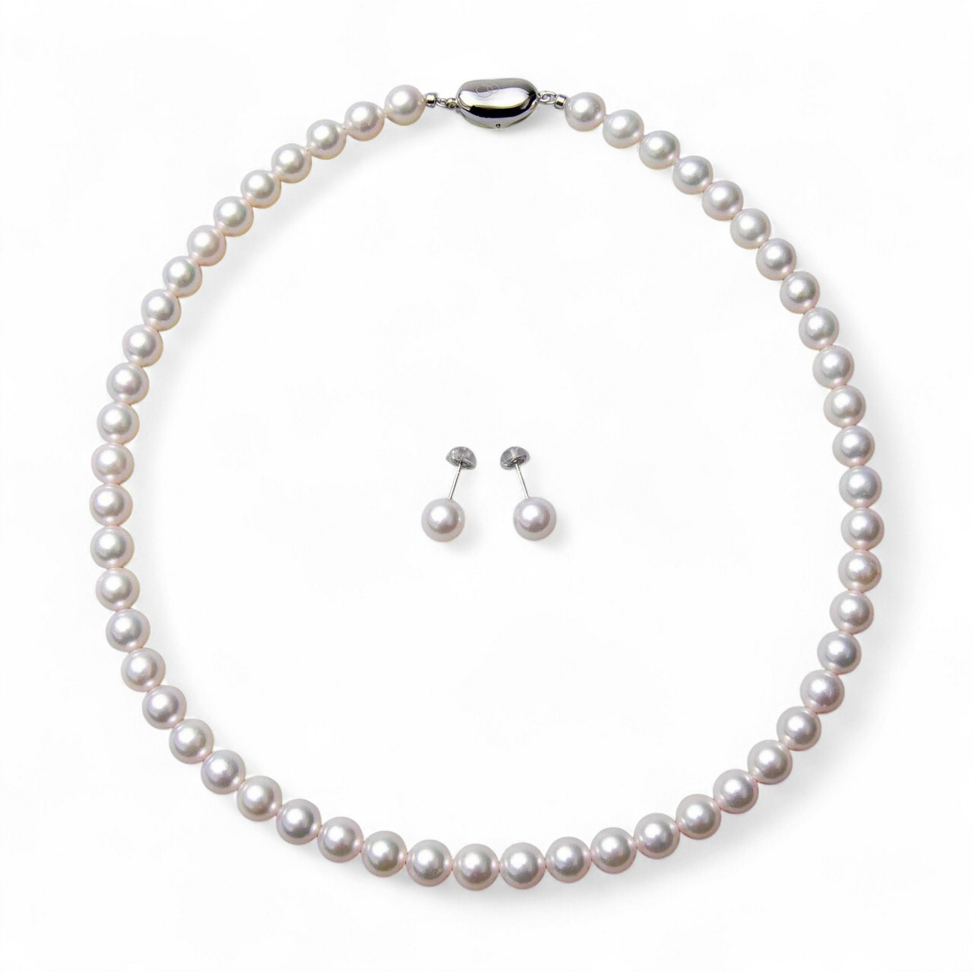 WEB限定】あこや真珠 ネックレスセット 7.0-7.5mm -Superior- | 7.0-8.0mm
