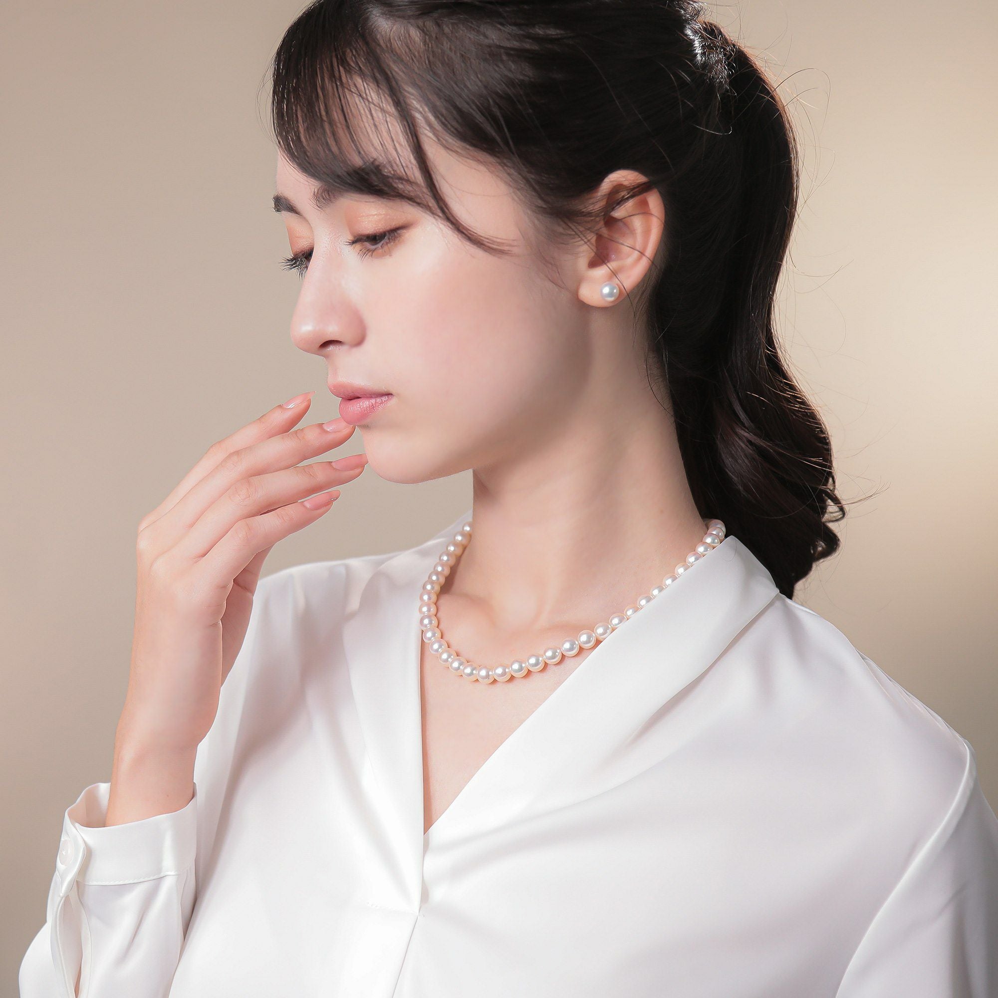 WEB限定】あこや真珠 ネックレスセット 8.0-8.5mm -Superior- | 8.0-9.0mm