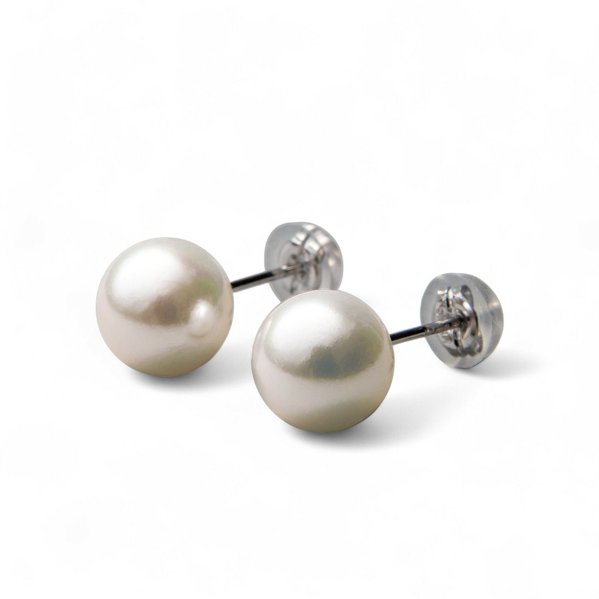 WEB限定】あこや真珠 スタッドピアス 8.0-8.5mm K14WG/K18YG | あこや