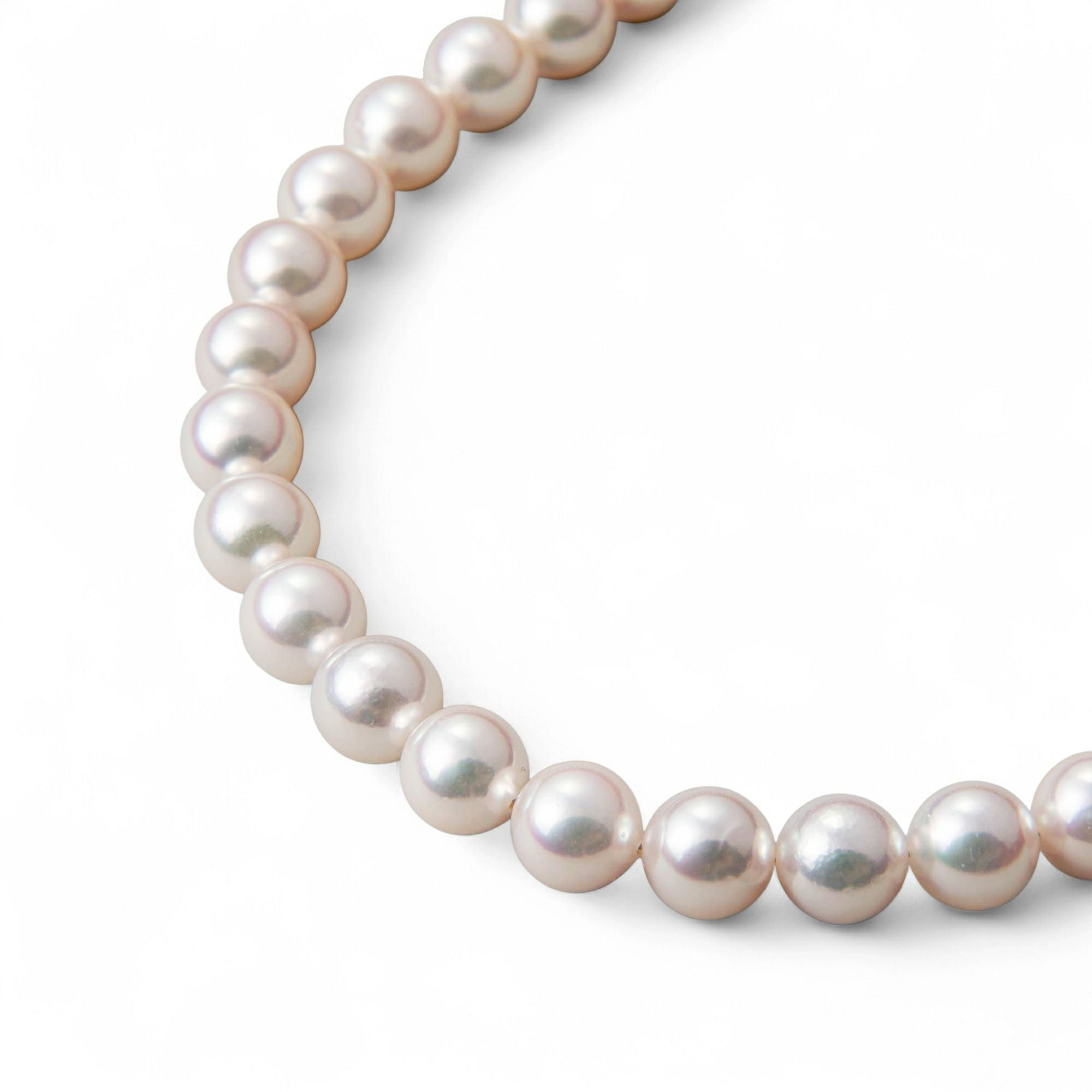 WEB限定】あこや真珠 ネックレス8.0-8.5mm-オーロラロゼ- | 8.0-9.0mm